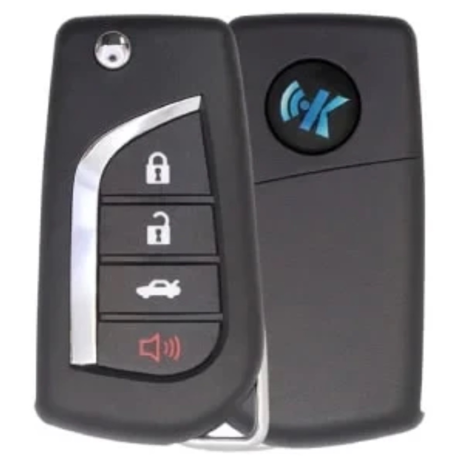 KD Flip Remote Toyota style 3+1 buttons
